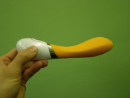 Szilikon vibrátor Narancs banán 20cm