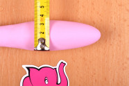 Pink Lover szilikon vibrátor, a legszélesebb rész átmérője