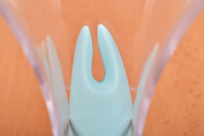 Masážny vibrátor s uškami Turquoise Diamond - s torzom