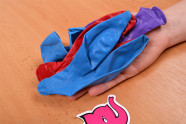Nafukovací balonky Big Boobs – focení v prodejně Růžový Slon Havířov