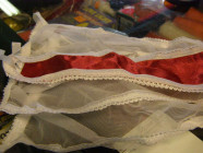 Prádlo ženy kalhotky bílé otevírací S-L