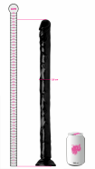 XXL anális vibrátor tapadókoronggal Xtreme Realistic (50,8 cm), doboz