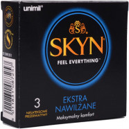 SKYN Extra Lube - latexmentes óvszer (3 db)