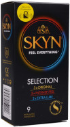 SKYN Selection - latexmentes óvszer keverék (9 db)