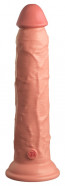 Realistický vibrátor s přísavkou z dvojitého silikonu Pipedream King Cock Gigant s dálkovým ovladačem (25 cm)