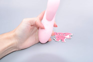 Handsfree pulzátor s výběžkem na klitoris Pulzie Bunny, ovládání