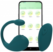 Mia App vibrációs tojás távirányítóval és mobilalkalmazással