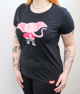 Merch – dámské sloní triko Chobot nahoru!
