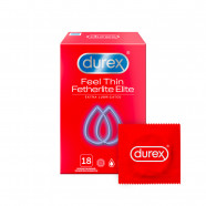 Durex Feel Thin Extra Lubricated - tenké kondómy (18 ks)