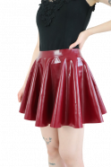 Červená latexová sukně Misty