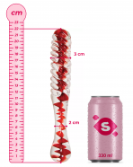 Sklenené dildo Swirl Up (22 cm)