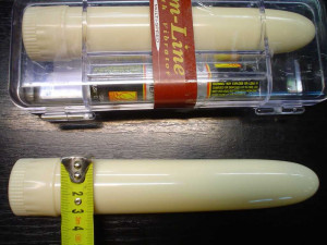Vibrátor plast bílý 19*3 cm