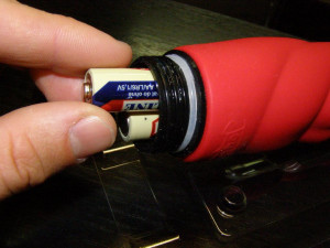 Vibrátor Joystick 18 cm szilikon - piros