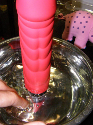 Vibrátor Joystick 18 cm szilikon - piros