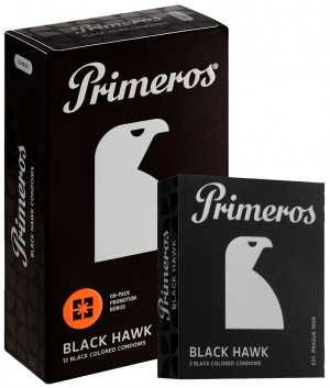 Primeros Black Hawk – černé kondomy