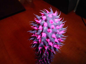 Vibrátor kaktus fialový 19 * 3 cm