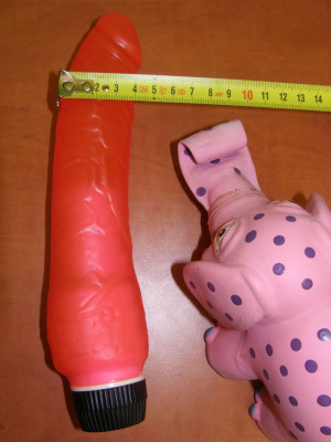 Gél vibrátor Red Strawberry, 20 cm-es méret