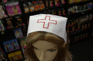 Szexi nővér jelmez - fehér