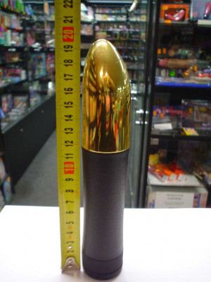 Vibrátor plast zlatý 20 cm