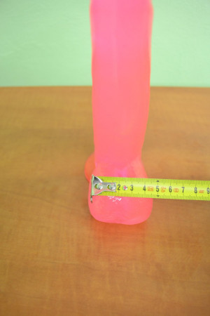 Vibró tapadókoronggal rózsaszín 21 cm
