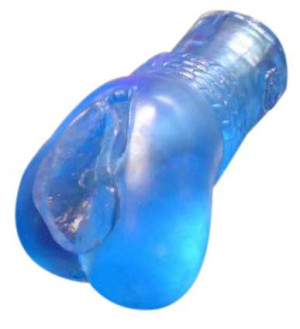 Vagína gélová modrá 13 * 6 cm