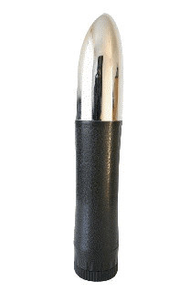Vibrátor stříbrný plast 20*3 cm