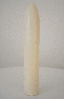 Vibrátor plast bílý 19*3 cm