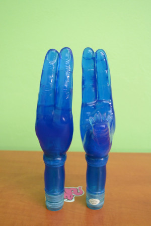 Kék kézi vibrátor