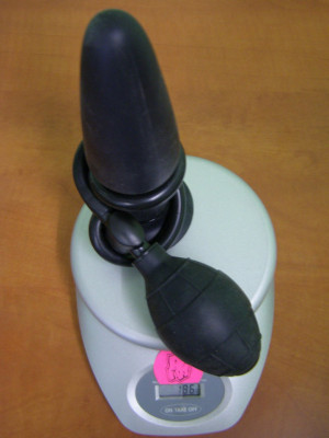 Anální kolík nafukovací s vibrací a přísavkou - váha