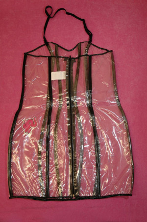 Priesvitné PVC šaty