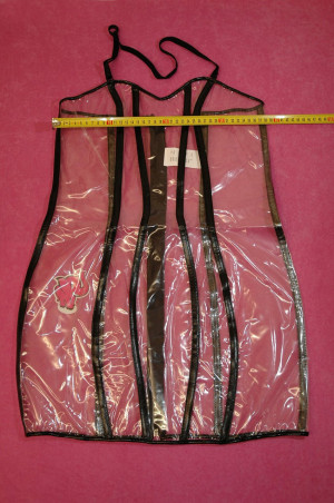 Priesvitné PVC šaty