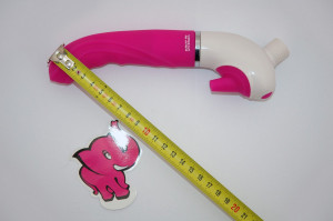 Vibrátor H2O Drop Pink | méretek