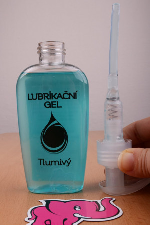 Tlumivý lubrikační gel s pumpičkou