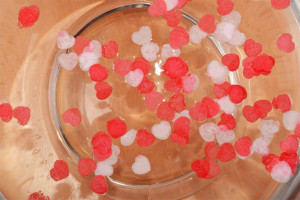 Mydlové konfety Little Hearts - na hladine