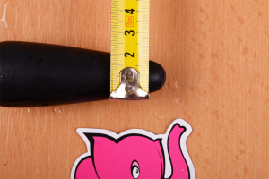 Dvojité dildo Ass Jacker (18 cm) - priemer v najužšej časti kolíka