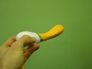 Vibrátor silikonový Oranžový banán 20cm