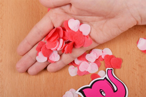 Mydlové konfety Little Hearts - v dlani