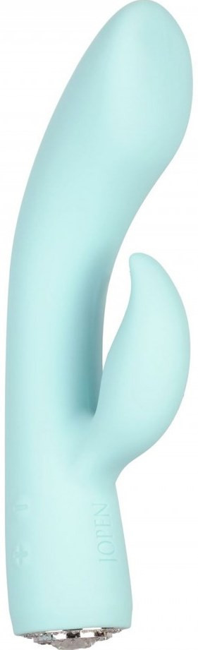 Vibrátor s výběžkem na klitoris Turquoise Diamond