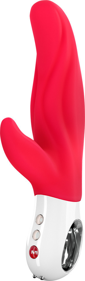 Fun Factory Lady Bi vibrátor klitoriszkarral, piros