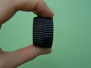 Vibrátor gélový čierny, veľkosť 20 cm