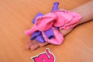 Nafukovací balónky – focení v prodejně Růžový Slon Havířov