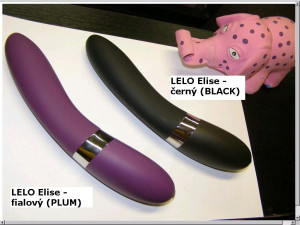 LELO Elise II vibrátor, fekete és lila