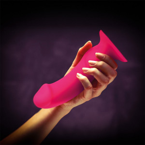 Fun Factory A Boss vibrátor tapadókoronggal (18 cm), rózsaszín