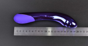 Purple Lightning műanyag vibrátor, méretek