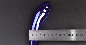 Plastový vibrátor Purple Lightning, rozměry