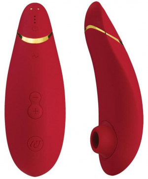 Womanizer Premium tlakový vibrátor, červený