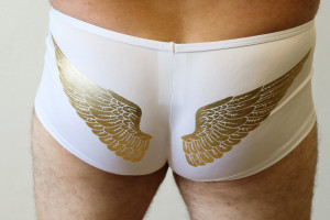 Biele boxerky Angel Wings – tester Honza