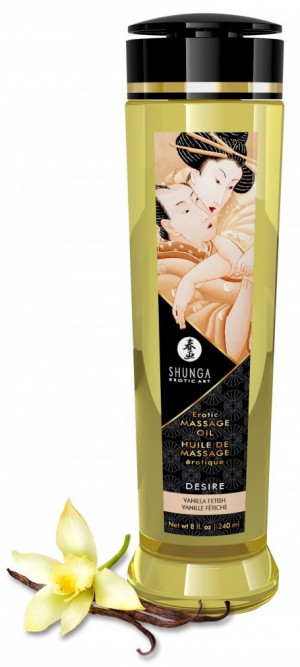 Shunga Desire masážní olej vanilka (240 ml)
