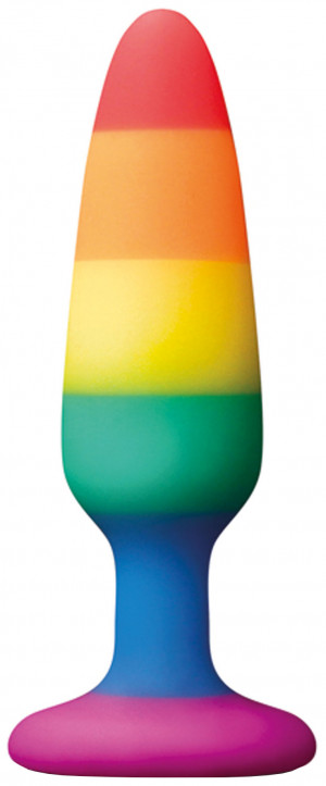 Anální kolík s přísavkou Rainbow Euphoria, malý