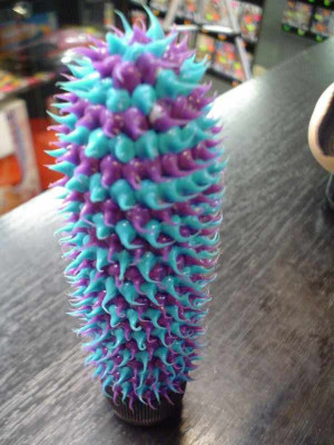 Vibrátor kaktus modrý 13 * 3 cm
